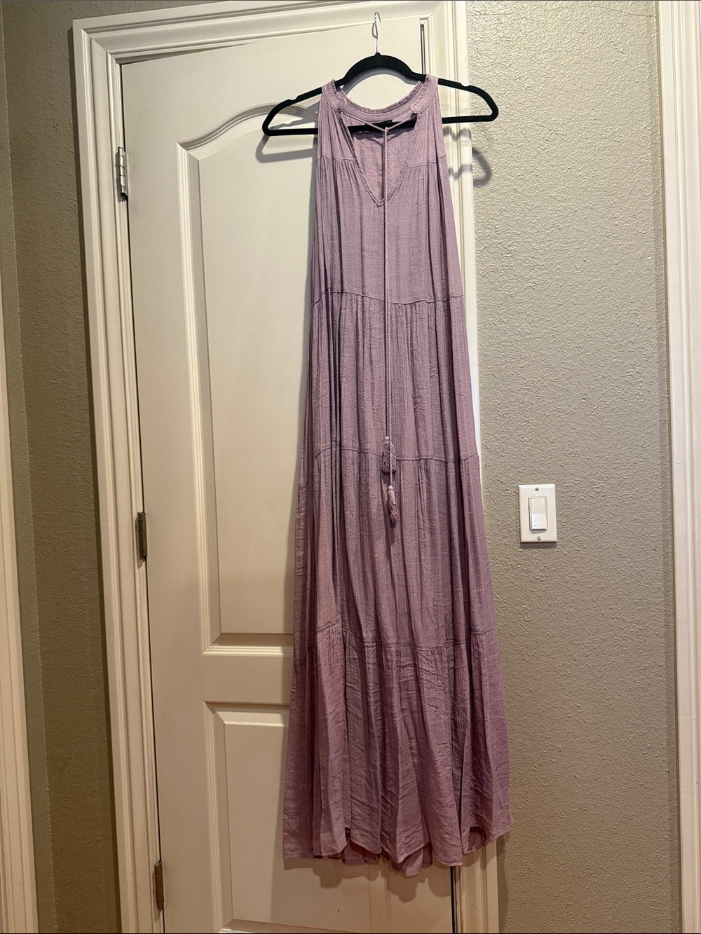 Wishlist lavendar halter neck boho lined maxi dress